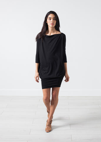 Tapered Boat Neck Dress - michael-dev