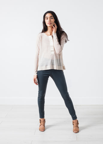 Elenaso Leather Trouser in Cool Grey - michael-dev