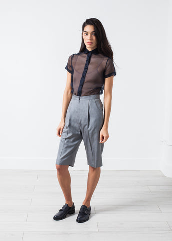 Silk Shorts in Grey - michael-dev
