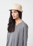 Washboard Hat in Straw/White - michael-dev