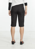 Square Stitch Knee Short in Black - michael-dev