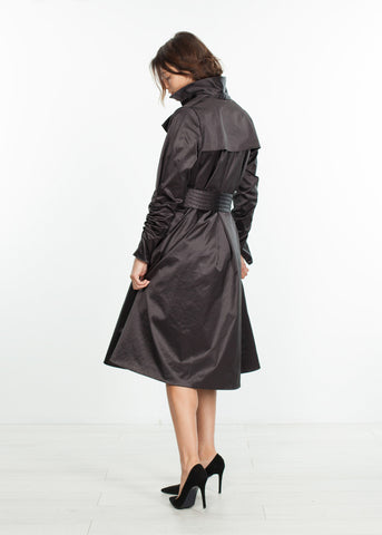 Trench Coat in Black - michael-dev