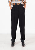 Contrast Cuff Pant in Black - michael-dev