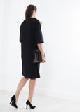 Ostrich Plume Dress in Black - michael-dev