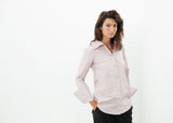 Pointed Collar Blouse in Rose - michael-dev