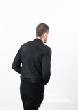 Broken Leather Bomber in Black - michael-dev