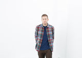 Riccardo Button-Up in Plaid Multi - michael-dev