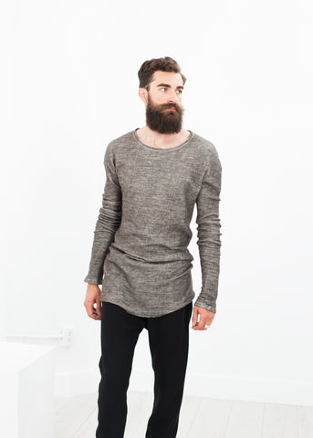 Extra Long Sleeve Sweater in Cavern - michael-dev