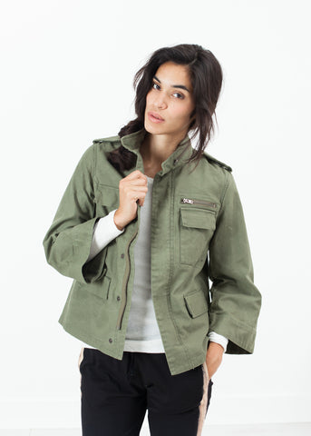 Big Army Jacket in Olive - michael-dev