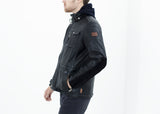 Prince Leather Field Jacket in Meteor - michael-dev
