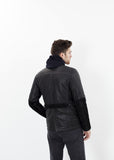 Prince Leather Field Jacket in Meteor - michael-dev