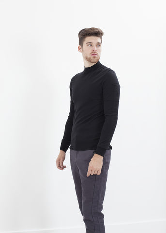Merino Knit Turtleneck in Black - michael-dev