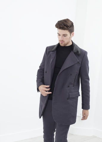 Taban Coat in Phantom - michael-dev