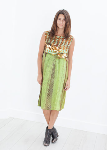 Silk Shift in Tweed and Net - michael-dev