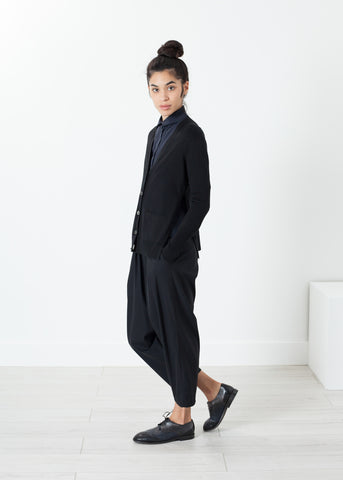 Square Cardigan in Black - michael-dev