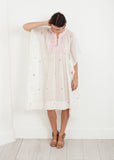 Floral Tent Dress in White - michael-dev