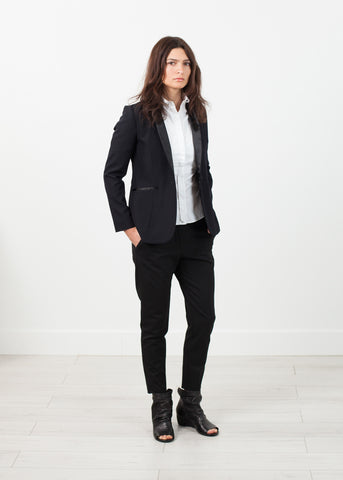 Shawl Collar Blazer in Black - michael-dev