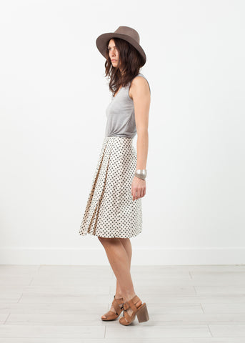 Pleated Skirt in Glitter Dots - michael-dev