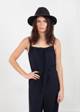 Sleeveless Jumpsuit in Navy - michael-dev