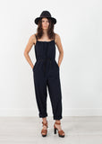 Sleeveless Jumpsuit in Navy - michael-dev