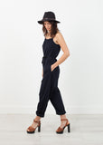 Sleeveless Jumpsuit in Navy - michael-dev