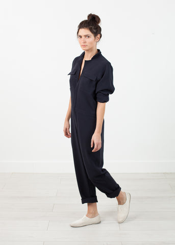 Worker Jumpsuit in Navy - michael-dev