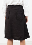 Wrap Snap Skirt in Black - michael-dev