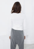 Stretch Tee in Milk - michael-dev