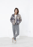 Deione Coat in Graphite Floral - michael-dev