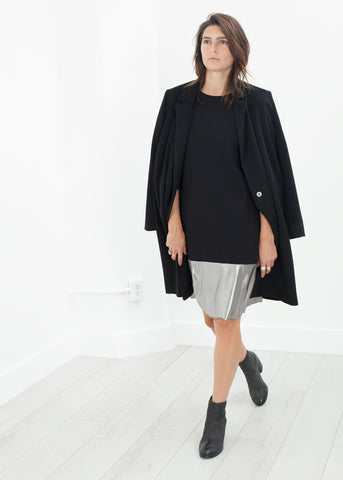 Border Dress in Black/Silver - michael-dev