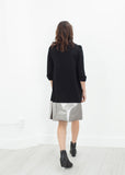 Border Dress in Black/Silver - michael-dev