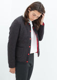 Camelia Reversible Jacket in Black/Red - michael-dev