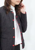 Camelia Reversible Jacket in Black/Red - michael-dev