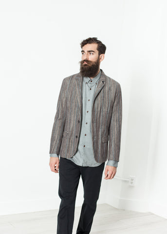 Watercolor Sport Jacket in Brown/Blue - michael-dev