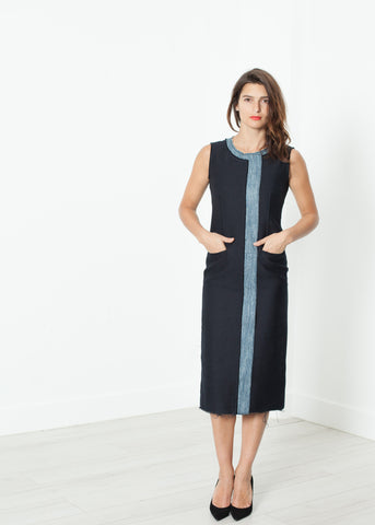 Denim Dress in Denim - michael-dev