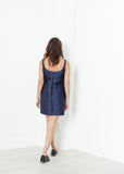 A-Line Mini Dress in Blue - michael-dev