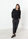 Loopwheeler Sweatshirt in Black - michael-dev