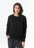 Loopwheeler Sweatshirt in Black - michael-dev