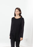 Laurier Tee in Black/Navy - michael-dev