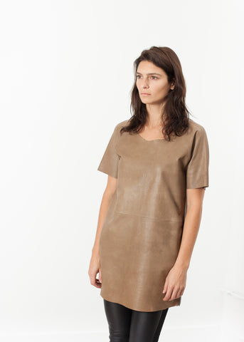 Leather Front Tunic - michael-dev