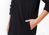A-Line Pocket Shift in Black - michael-dev