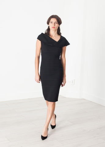 Asymmetric Dress in Black - michael-dev
