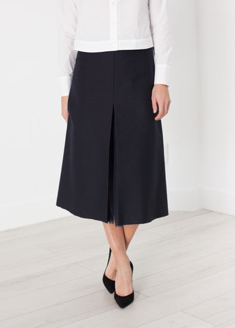 Tulle Pleat Skirt in Navy - michael-dev