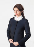 Weave Jacket in Black/Blue - michael-dev