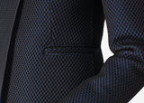 Weave Jacket in Black/Blue - michael-dev