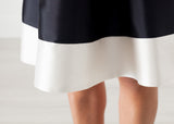 Tie Dress in Navy - michael-dev