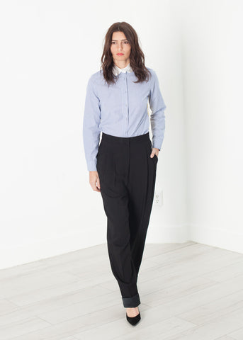 Contrast Cuff Pant in Black - michael-dev