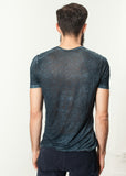 Melange T-Shirt in Navy/Black - michael-dev