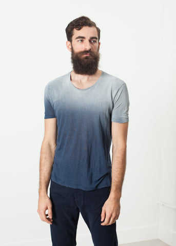 Overprint T-Shirt in Navy - michael-dev