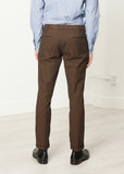 Diamond Weave Trouser in Hazel - michael-dev